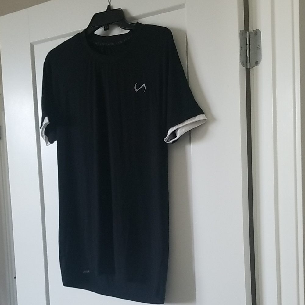 TLF Black T-Shirt with White Accents